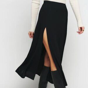 Reformation Zoe Skirt Black Size 8